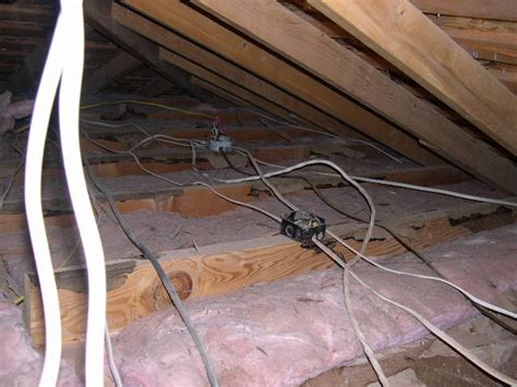 attic wiring not in junction box|attic junction box wiring.